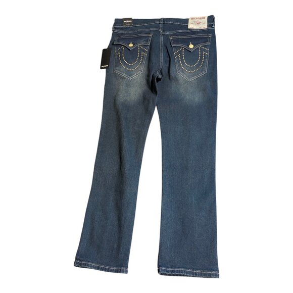 True Religion Geno Studded Horseshoe Relaxed Slim Jeans | NWT - Picture 2 of 8